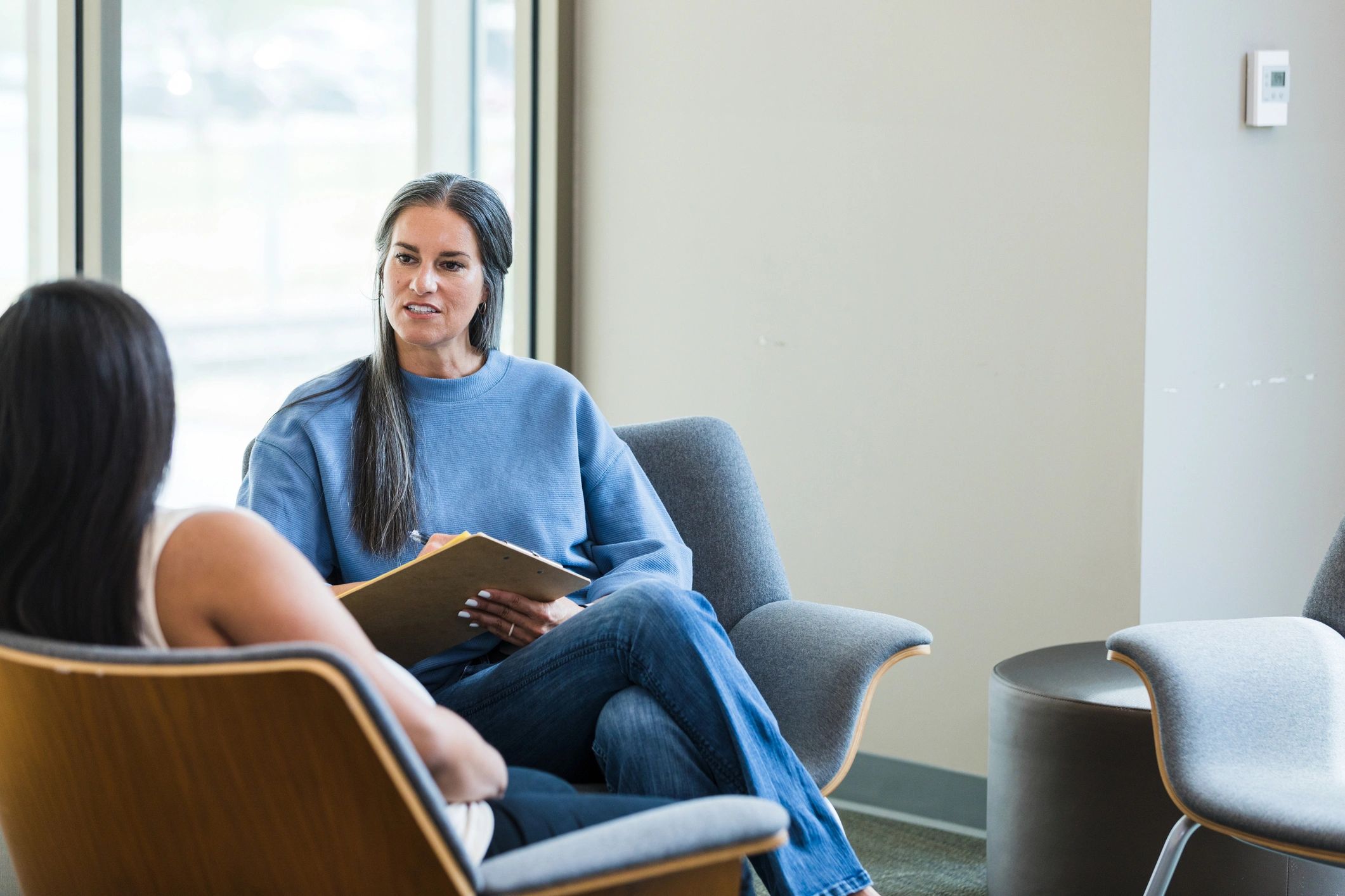 Therapy consultation in a calm setting